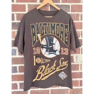 Baltimore Black Sox Shirt Mens XL Brown Negro Leagues Baseball NLBM Graphic